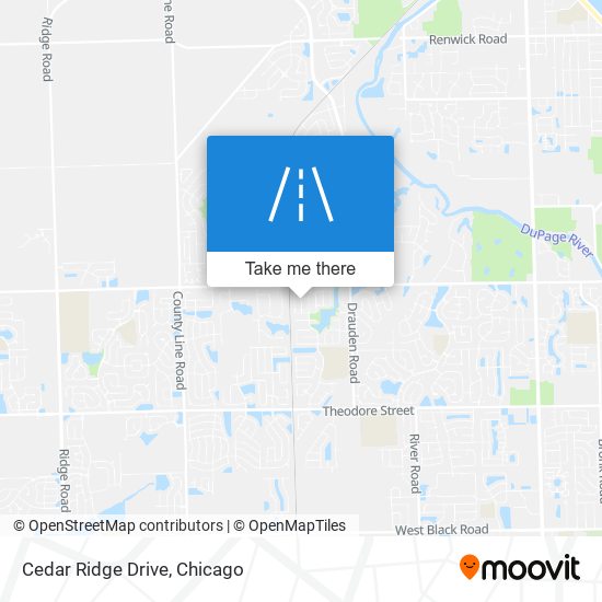 Cedar Ridge Drive map