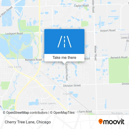 Cherry Tree Lane map