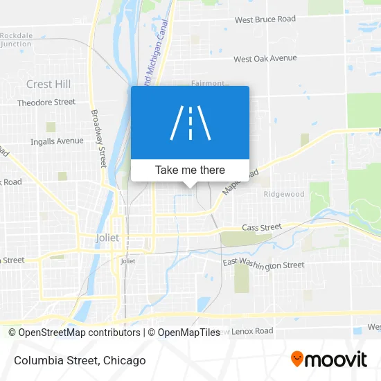 Columbia Street map