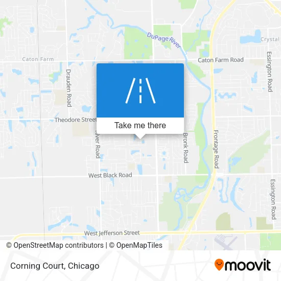 Corning Court map