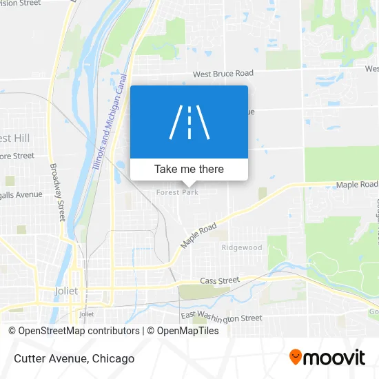Cutter Avenue map