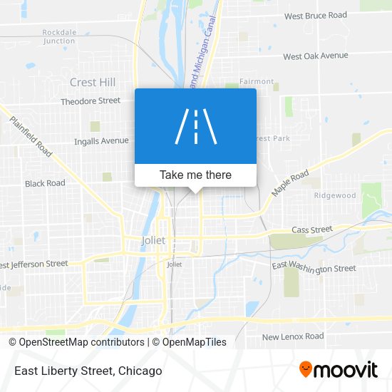Mapa de East Liberty Street