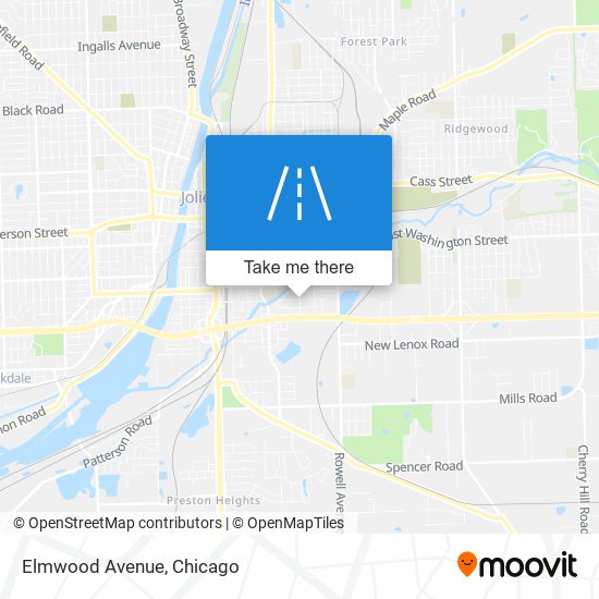 Mapa de Elmwood Avenue