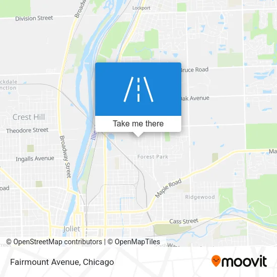 Fairmount Avenue map
