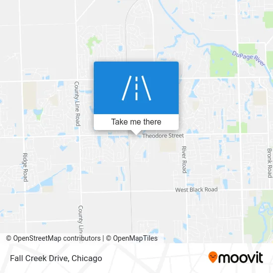 Fall Creek Drive map