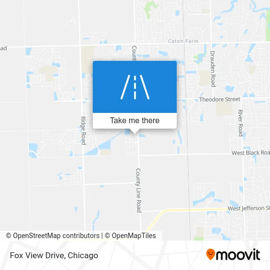 Fox View Drive map