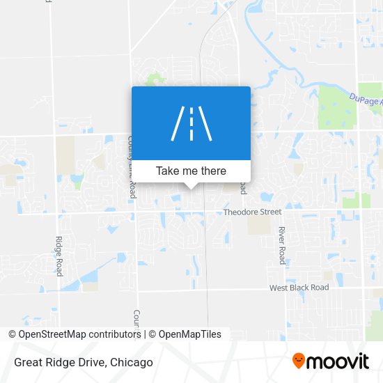 Mapa de Great Ridge Drive