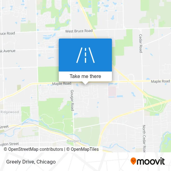 Greely Drive map