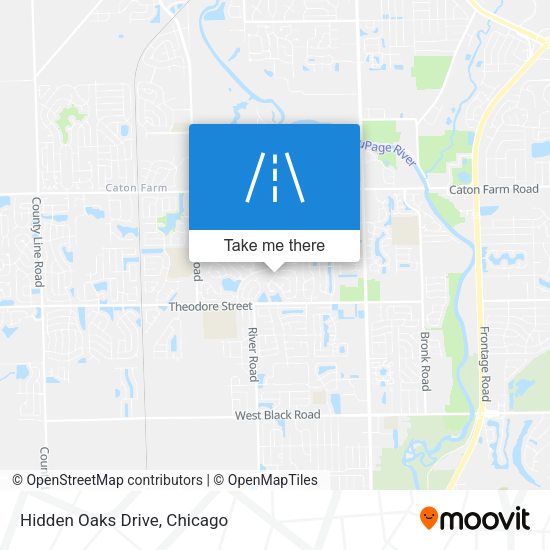 Mapa de Hidden Oaks Drive