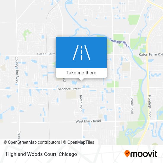 Highland Woods Court map