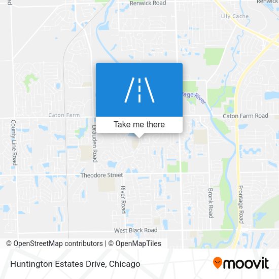 Huntington Estates Drive map