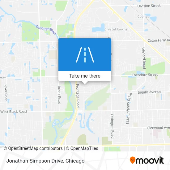 Jonathan Simpson Drive map