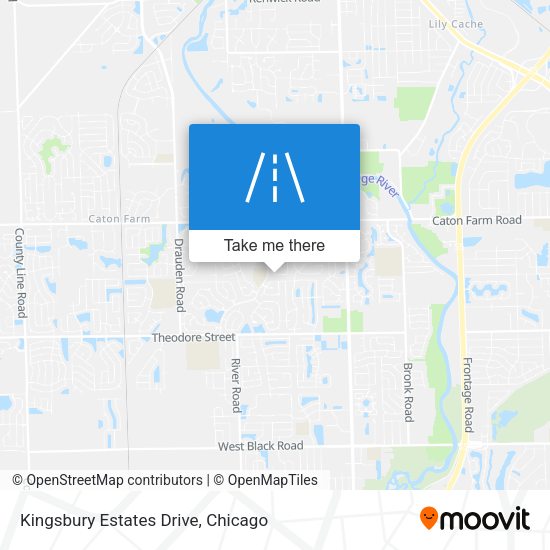 Kingsbury Estates Drive map