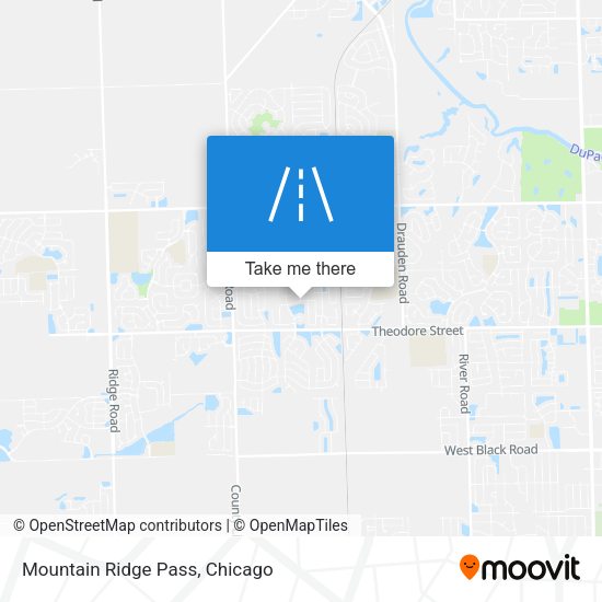 Mountain Ridge Pass map