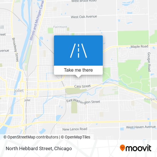 North Hebbard Street map