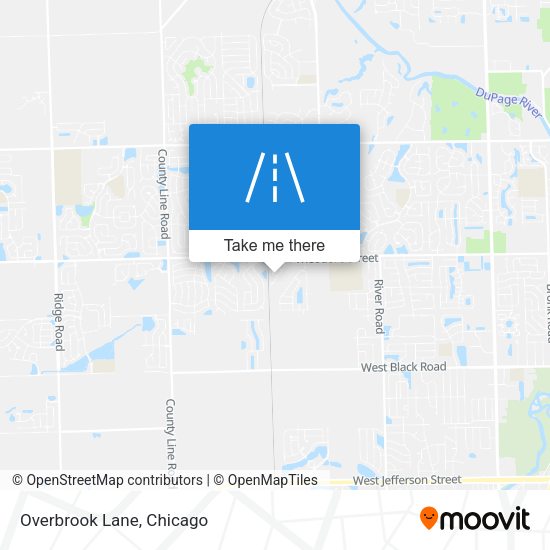 Mapa de Overbrook Lane