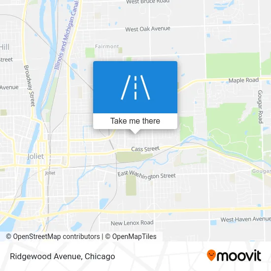 Ridgewood Avenue map