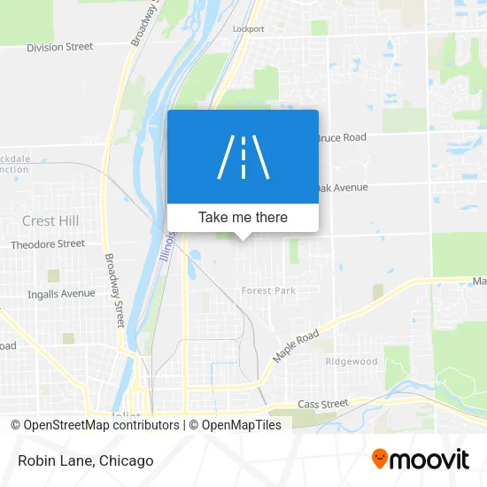 Robin Lane map