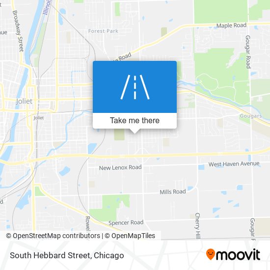 South Hebbard Street map