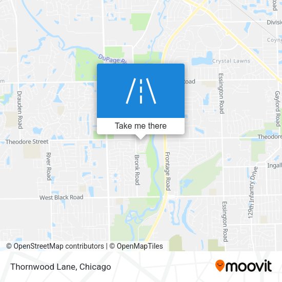 Thornwood Lane map