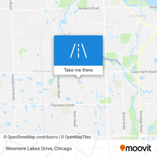 Wesmere Lakes Drive map
