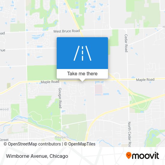 Mapa de Wimborne Avenue