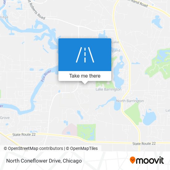 North Coneflower Drive map
