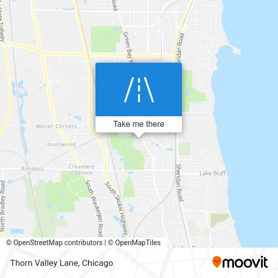 Thorn Valley Lane map