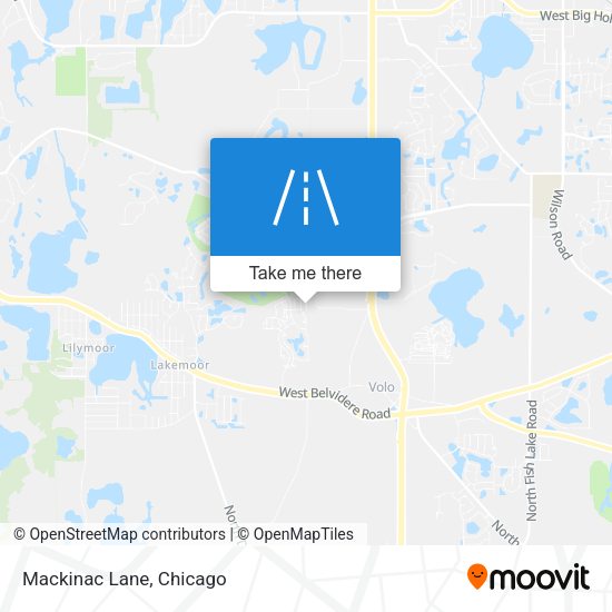 Mapa de Mackinac Lane