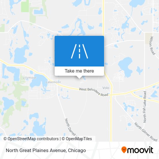 Mapa de North Great Plaines Avenue