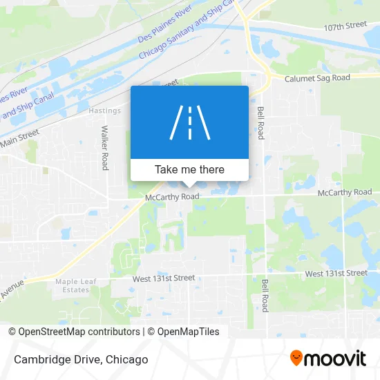 Cambridge Drive map