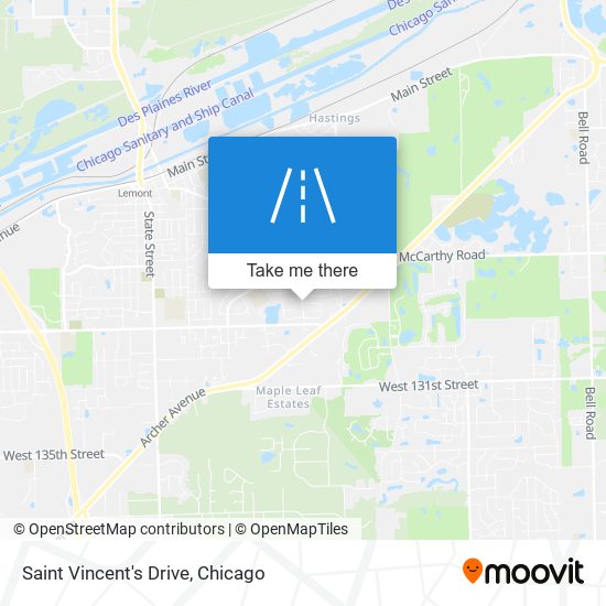 Saint Vincent's Drive map