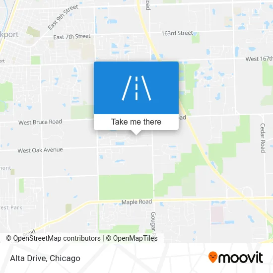 Alta Drive map