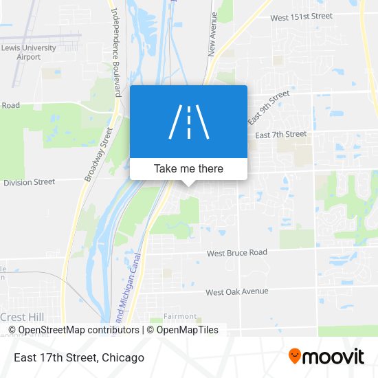 Mapa de East 17th Street
