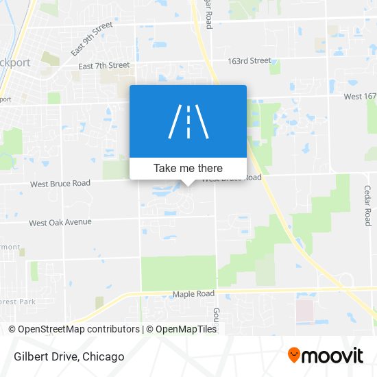 Gilbert Drive map