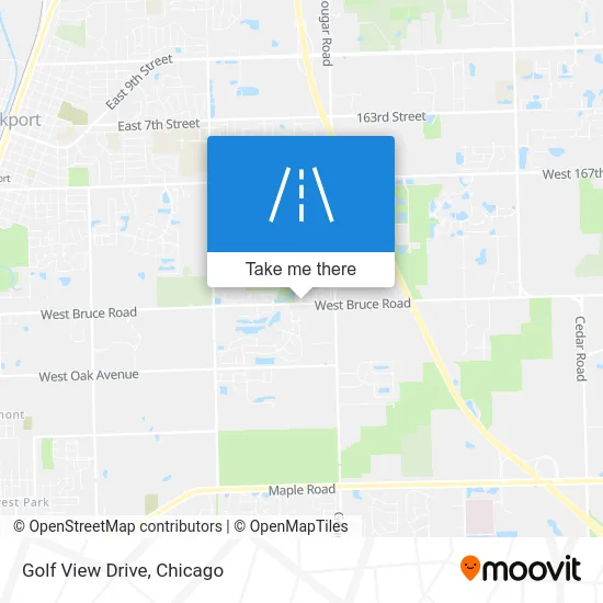 Golf View Drive map