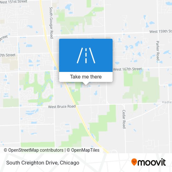 Mapa de South Creighton Drive