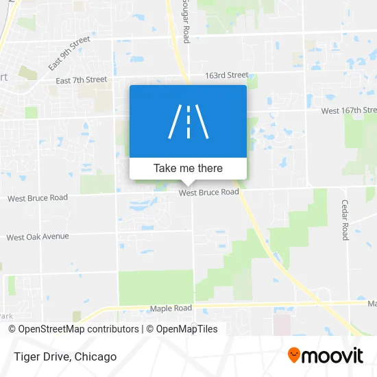 Tiger Drive map