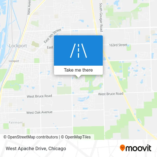 West Apache Drive map