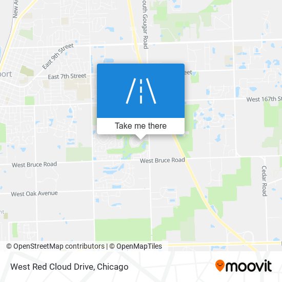 West Red Cloud Drive map