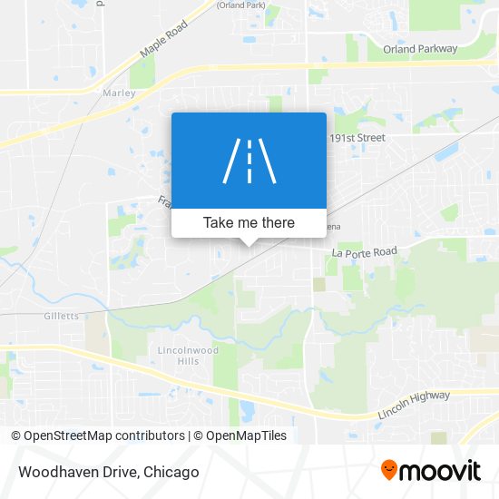 Woodhaven Drive map