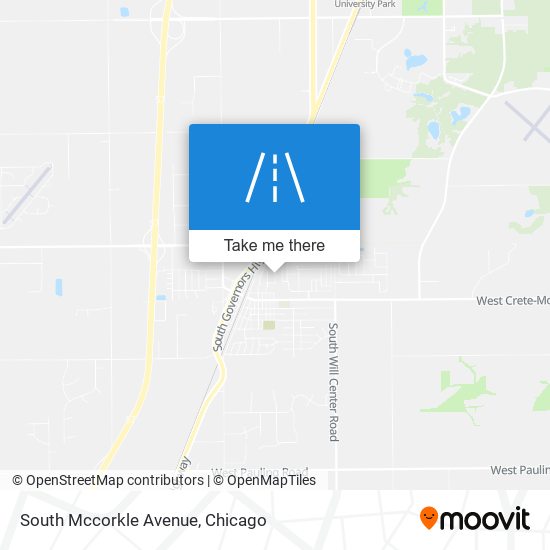 South Mccorkle Avenue map