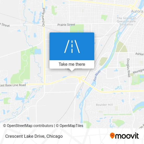 Crescent Lake Drive map