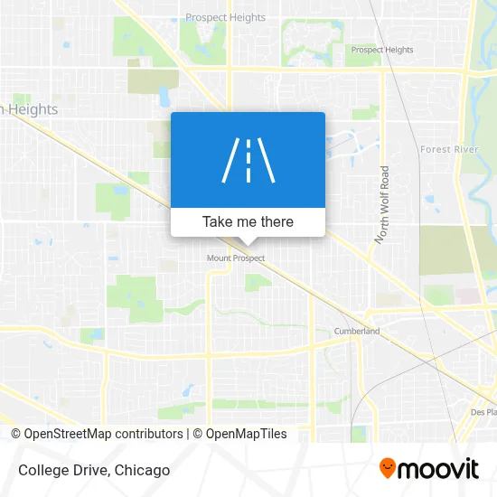 College Drive map