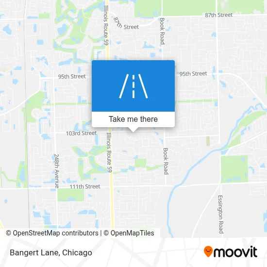 Bangert Lane map