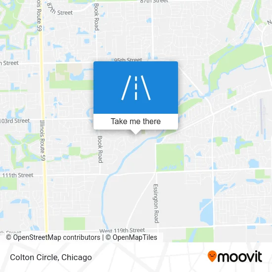Colton Circle map