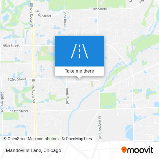 Mandeville Lane map