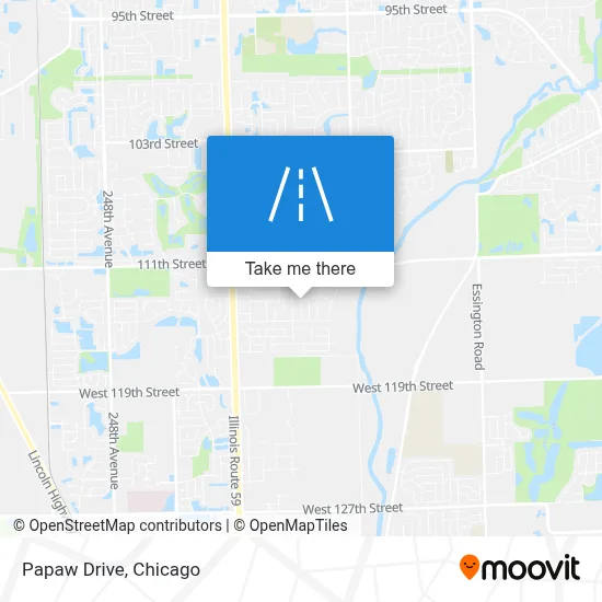 Papaw Drive map