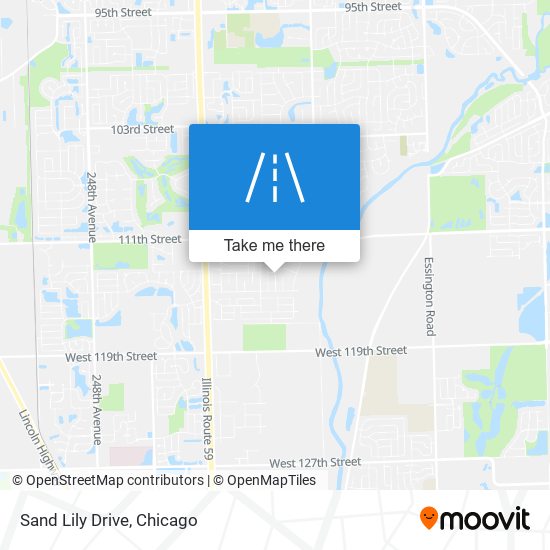 Sand Lily Drive map