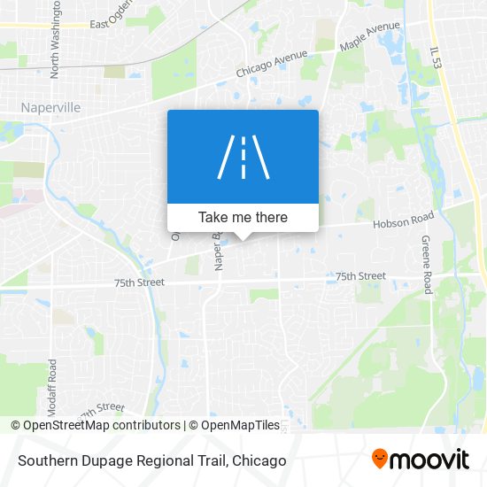 Southern Dupage Regional Trail map